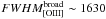 Mathematical equation: \hbox{$FWHM_{\rm [OIII]}^{\rm broad}\sim1630$}