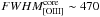 Mathematical equation: \hbox{$FWHM_{\rm [OIII]}^{\rm core}\sim470$}