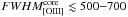 Mathematical equation: \hbox{$FWHM_{\rm [OIII]}^{\rm core}\lesssim500{-}700$}