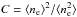 Mathematical equation: \hbox{$C=\langle n_{\rm e}\rangle^2/\langle n_{\rm e}^2\rangle$}