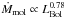 Mathematical equation: \hbox{$\dot{M}_{\rm mol}\propto L_{\rm Bol}^{0.78}$}