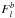 Mathematical equation: \hbox{$F_l^b$}