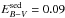 Mathematical equation: \hbox{$E_{B-V}^{\rm sed} = 0.09$}
