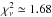 Mathematical equation: \hbox{$\chi^2_{\nu}\simeq1.68$}