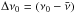 Mathematical equation: \hbox{$\Delta \nu_0=(\nu_0-\bar{\nu})$}