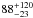 Mathematical equation: \hbox{$88^{+120}_{-23}$}