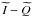 Mathematical equation: \hbox{$\bI-\bQ$}