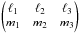 Mathematical equation: \hbox{$\wjjj{\ell_1}{\ell_2}{\ell_3}{m_1 }{m_2 }{m_3}$}