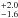 Mathematical equation: \hbox{$^{+2.0}_{-1.6}$}