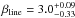 Mathematical equation: \hbox{$\beta_{\rm line}=3.0^{+0.09}_{-0.33}$}