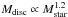 Mathematical equation: \hbox{$\mdisk \propto M_{\rm star}^{1.2}$}