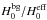 Mathematical equation: \hbox{$\Hzerobg/\Hzeroeff$}