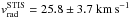 Mathematical equation: \hbox{$v_\mathrm{rad}^\mathrm{STIS} = 25.8 \pm 3.7~\mathrm{km\,s}^{-1}$}