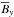 Mathematical equation: \hbox{$\meanB_y$}