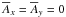 Mathematical equation: \hbox{$\meanA_x=\meanA_y=0$}
