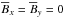 Mathematical equation: \hbox{$\meanB_x=\meanB_y=0$}