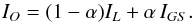 \begin{equation} \label{eqn_5.1} I_{O}=(1-\alpha)I_{L}+\alpha\,I_{GS}. \end{equation}