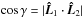 \hbox{$\cos \gamma = |\vec{\hat{L}}_1 \cdot \vec{\hat{L}}_2|$}