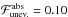\hbox{$\mathcal{F}_\mathrm{unev.}^\mathrm{abs} = 0.10$}