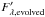 \hbox{$F^\prime_{\lambda,\mathrm{evolved}}$}