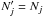 \hbox{$N'_j= N_j$}