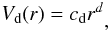 \appendix \setcounter{section}{2} \begin{eqnarray} \begin{split} V_{\rm d} ( r ) =c_{\rm d} r^d\\ \end{split} \label{eq:VolBall} , \end{eqnarray}