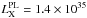 \hbox{$L^{\rm PL}_{\rm X} = 1.4\times 10^{35}$}