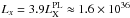\hbox{$L_x = 3.9 L^{\rm PL}_{\rm X} \approx 1.6\times 10^{36}$}