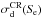 \hbox{$\rm\sigma_d^{CR}({\it S}_e)$}
