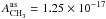 \hbox{$\rm {\it A}^{as}_{CH_3} =1.25\times10^{-17}$}