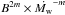 \hbox{$B^{2m} \times \dot{M_{\rm w}}^{-m}$}