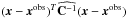 \hbox{$(\bm{x}-\bm{x}^\mathrm{obs})^T\widehat{{\bf C}^{-1}}(\bm{x}-\bm{x}^\mathrm{obs})$}