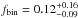\hbox{$f_\mathrm{bin}=0.12^{+0.16}_{-0.09}$}