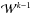 \hbox{$\mathcal{W}^{k-1}$}
