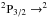 Mathematical equation: \hbox{$\rm ^2P_\mathrm{3/2} \rightarrow ^2$}