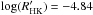 Mathematical equation: \hbox{$\log(R^\prime_{\rm HK})=-4.84$}