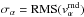 Mathematical equation: \hbox{$\sigma_\alpha={\rm RMS}(v_\alpha^{\rm rnd})$}