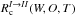Mathematical equation: \hbox{$R_{\rm c}^{I \to II}(W,O,T)$}