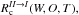 Mathematical equation: \hbox{$R_{\rm c}^{II \to I}(W,O,T),$}
