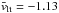 Mathematical equation: \hbox{$\bar{v}_{\rm lt} = -1.13$}