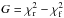 Mathematical equation: \hbox{$G = \chi^2_{\rm r} - \chi^2_{\rm f}$}