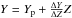 Mathematical equation: \hbox{$Y = Y_{\rm p}+\frac{\Delta Y}{\Delta Z} Z$}