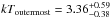 Mathematical equation: \hbox{$kT_{\rm outermost}=3.36^{+0.59}_{-0.38}$}