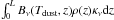 Mathematical equation: \hbox{$\int_0^L B_\nu(T_{\rm dust},z) \rho(z) \kappa_\nu {\rm d}z$}