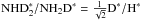 Mathematical equation: \hbox{$\ddammo^*/\dammo^* = \frac{1}{\sqrt{2}} {\rm D^*/H^*}$}