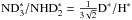 Mathematical equation: \hbox{$\ndthree^*/\ddammo^* = \frac{1}{3\sqrt{2}} {\rm D^*/H^*}$}