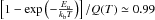 Mathematical equation: \hbox{$\left[1-\exp\left(-\frac{E_\mathrm{u}}{k_\mathrm{b}T}\right)\right]/Q(T) \simeq 0.99$}