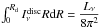 Mathematical equation: \hbox{$\int_0^{R_{\rm d}}I^{\rm disc}_\nu R{\rm d}R = \dfrac{L_\nu}{8\pi^2}$}