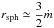 Mathematical equation: \hbox{$r_{\rm sph}\simeq \dfrac{3}{2}\mdot$}