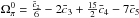 Mathematical equation: \hbox{$\Omega_\pi^0 = \frac{\bar c_2}{6} - 2\bar c_3 + \frac{15}{2}\bar c_4 - 7 \bar c_5$}
